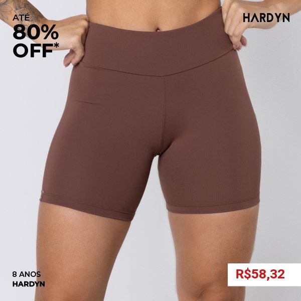 Short Upside em Poliamida Marrom