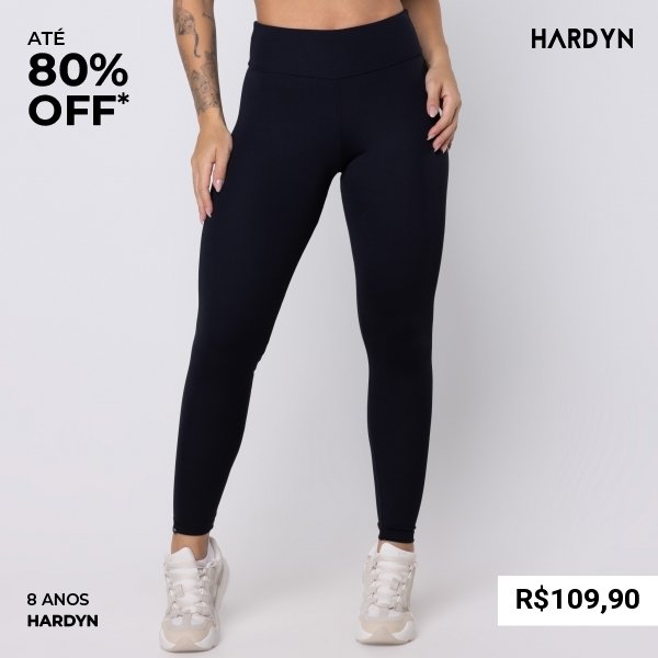 Legging Upside em Poliamida Preta