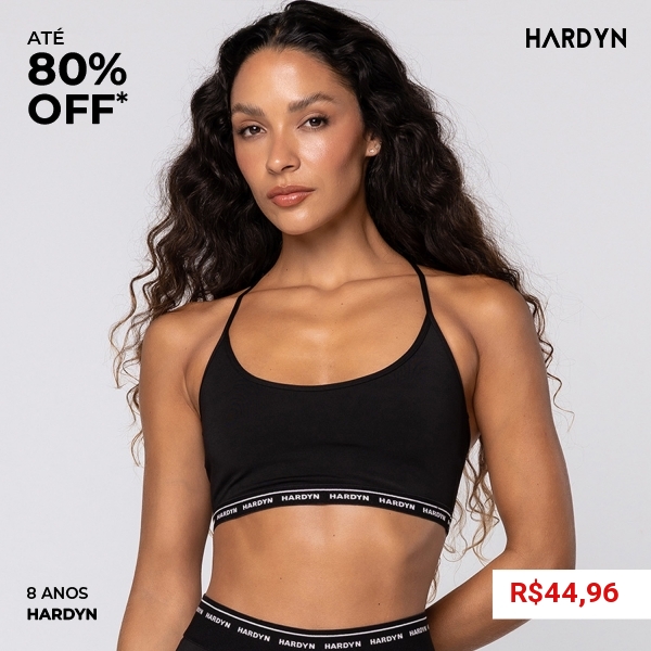 Top Core Alças Finas Em Poliamida Preto