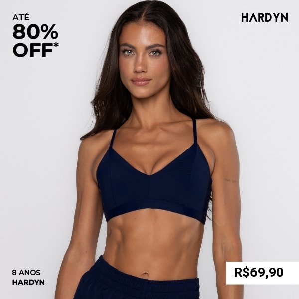 Top De Corrida Com Alças Finas Marinho Max