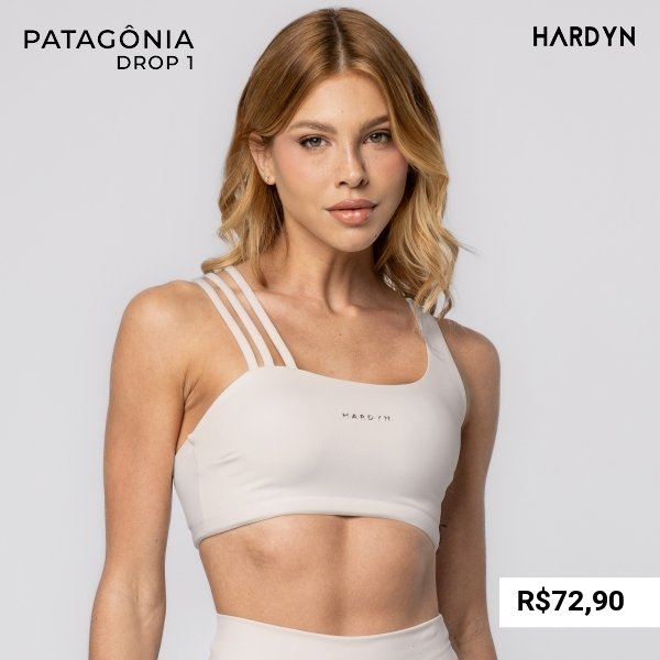 Top Assimétrico em Poliamida Puresense Branco Onyx