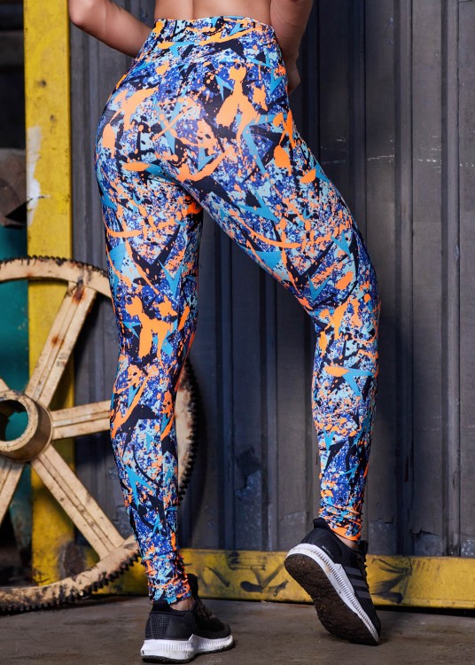 Calça Legging Intense em Suplex de Poliéster Estampado
