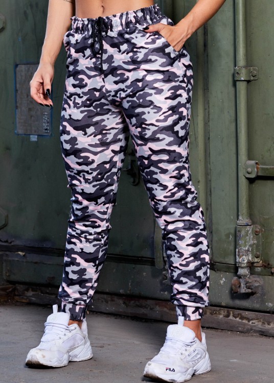 Calça de Moletim Sublimada Persist com elastano