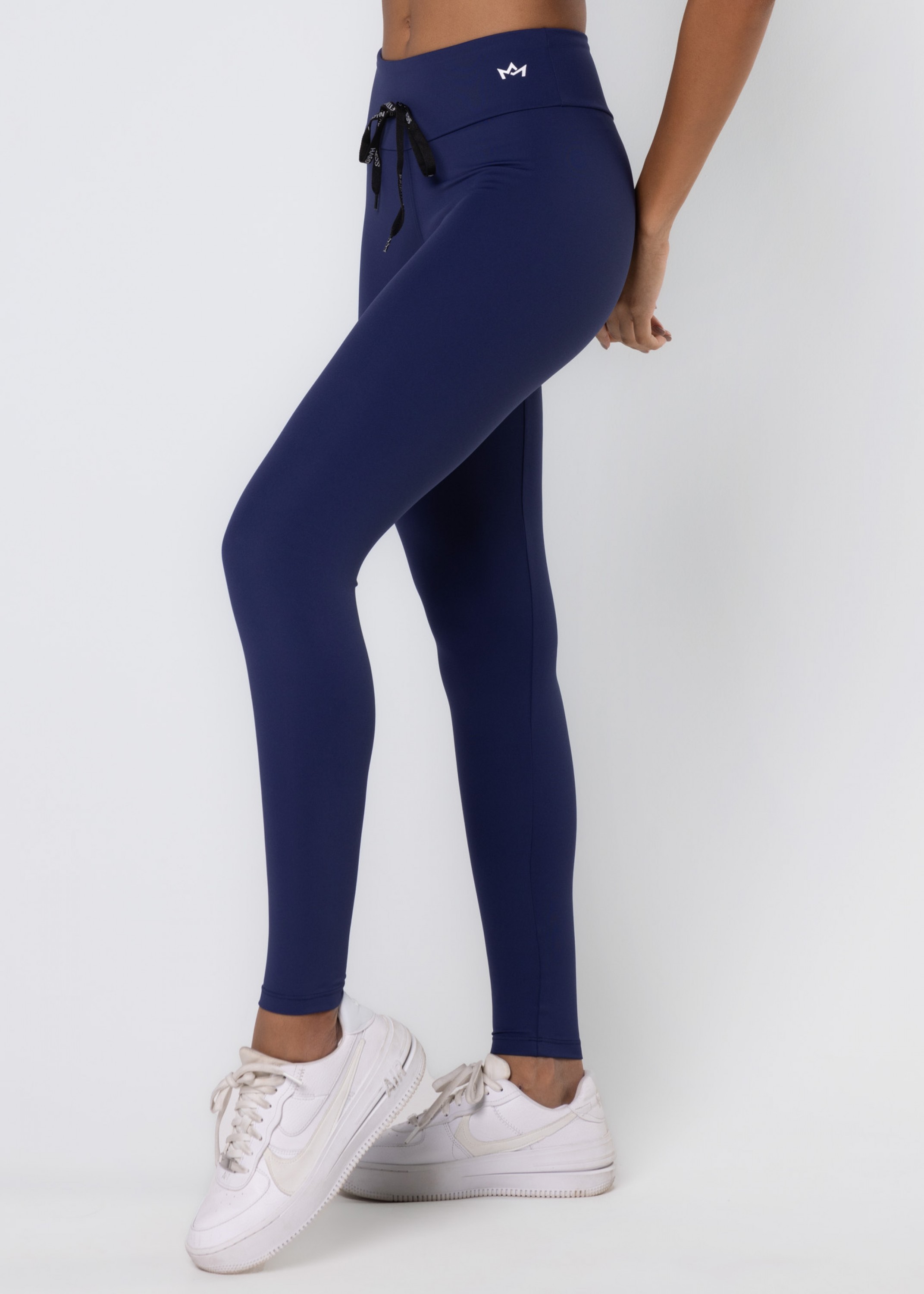 楽天 送料無料にならない Midnight Fitness Legging em Marinho Poliamida de Suplex レッグウェア