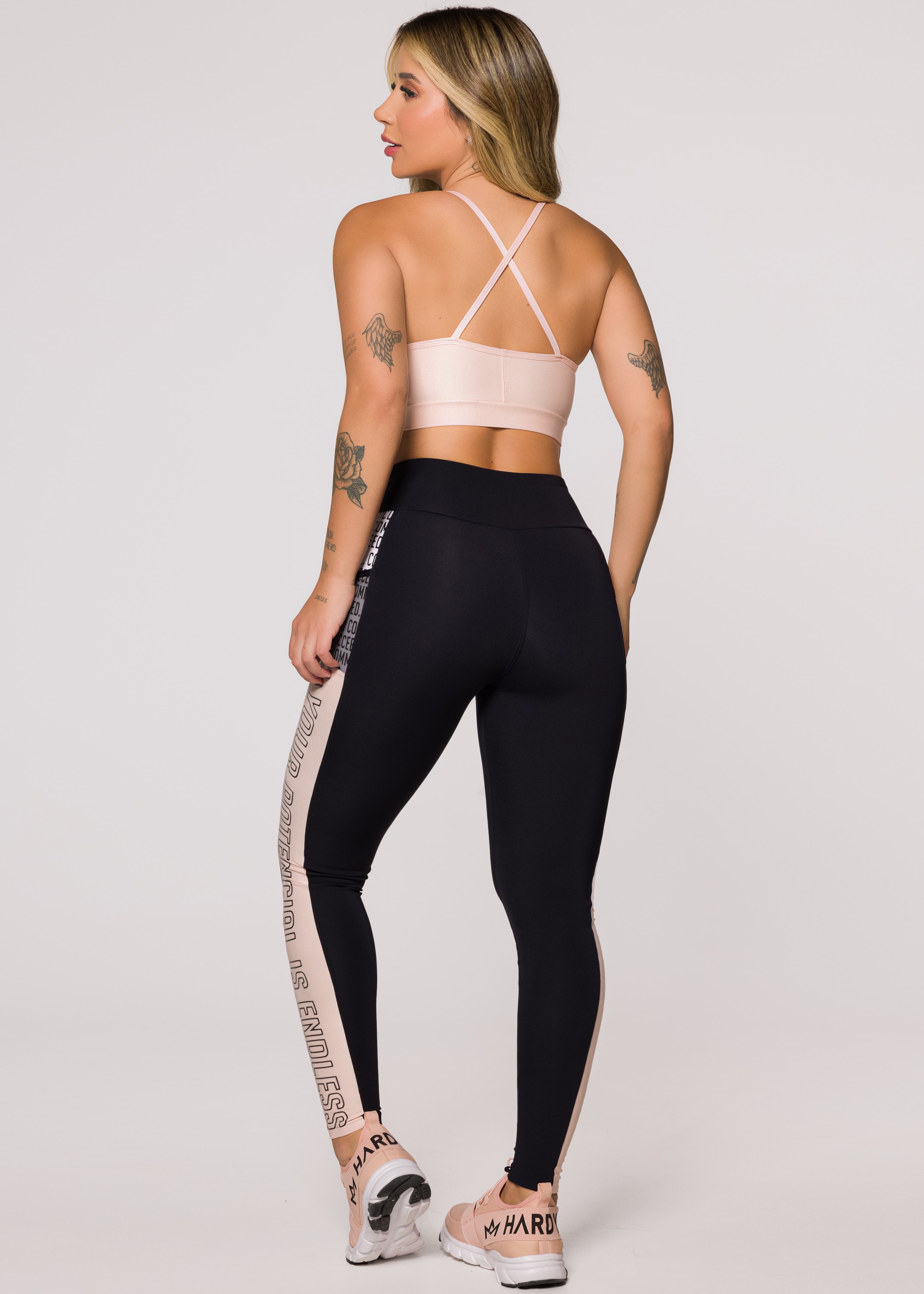 Calça Legging Feminino Fitness Fitter Texturizado Bolso Lateral Branca