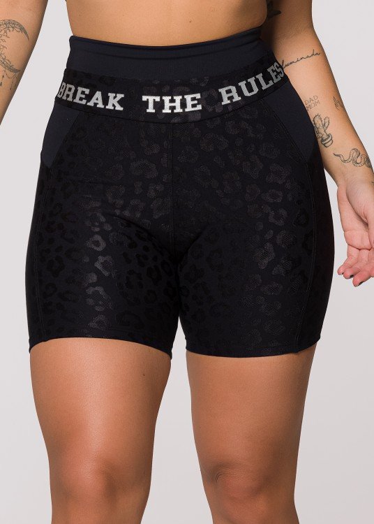 Short Fitness Break The Rules Preto
