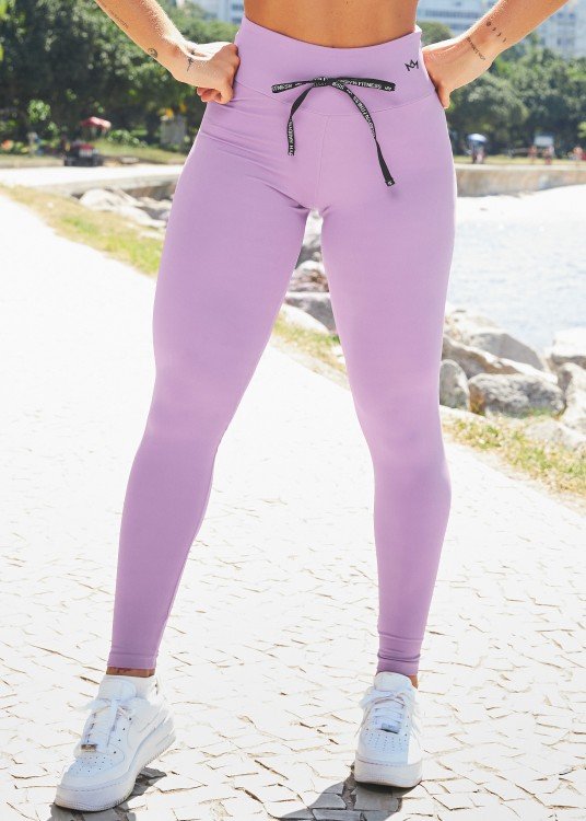 Legging Fitness Lilac em Suplex de Poliamida Lilás
