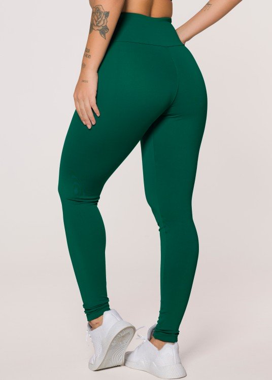 Legging Fitness Éden em Suplex de Poliamida Verde