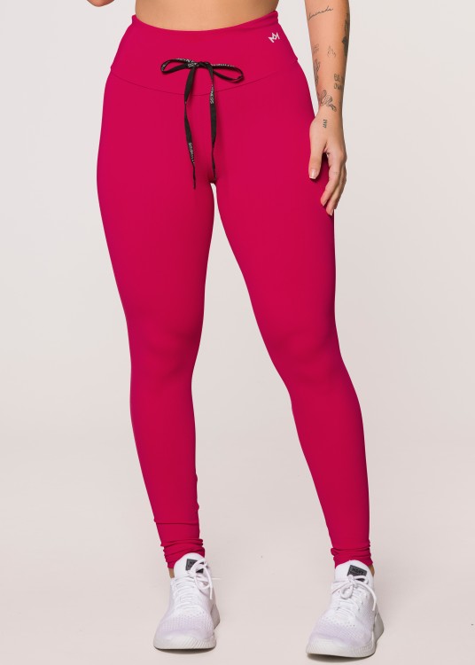 Legging Fitness Hot Pink em Suplex de Poliamida Rosa