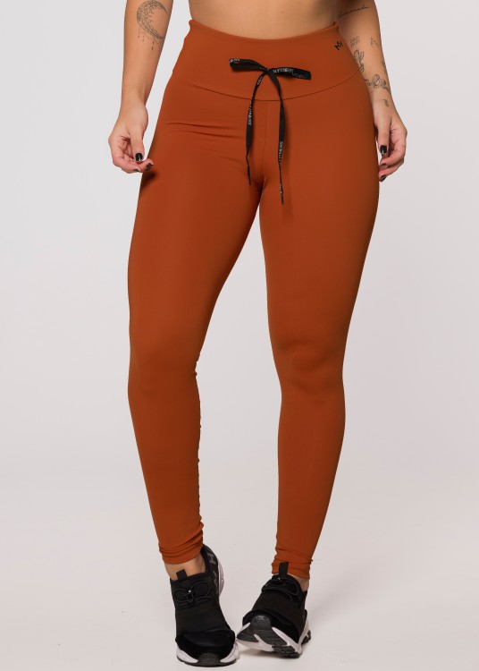 Legging Fitness Caramel em Suplex de Poliamida