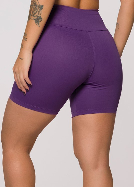 Short Fitness Violet em Suplex de Poliamida Roxo