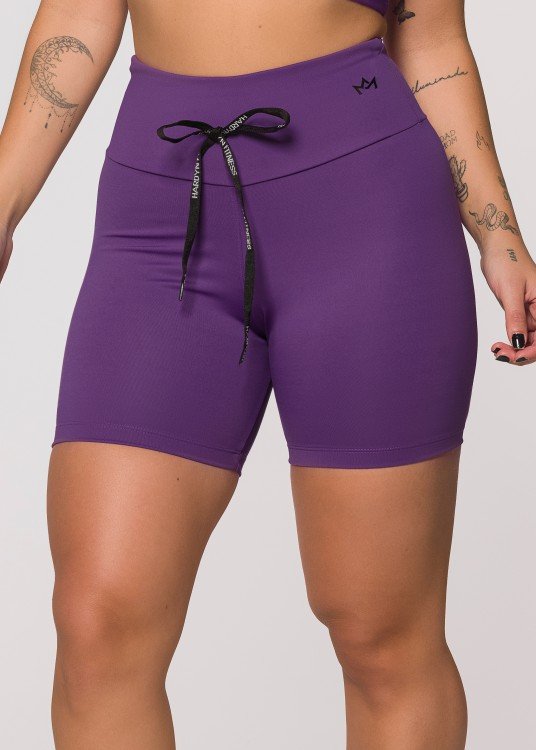 Short Fitness Violet em Suplex de Poliamida Roxo