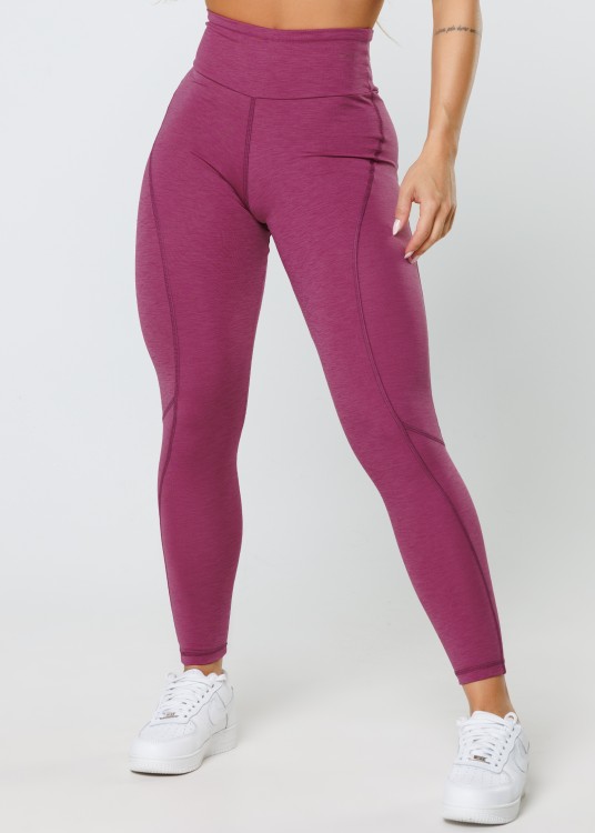 Calça Legging Joy em Suplex de Poliamida Fúcsia