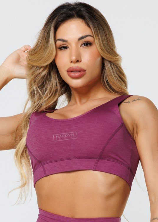 Top Fitness Joy em Suplex de Poliamida Fúcsia