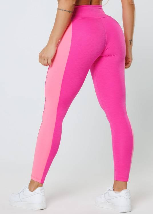 W Lady Store - Roupa Fitness - Top Fitness Yoga New Pink e Amarelo