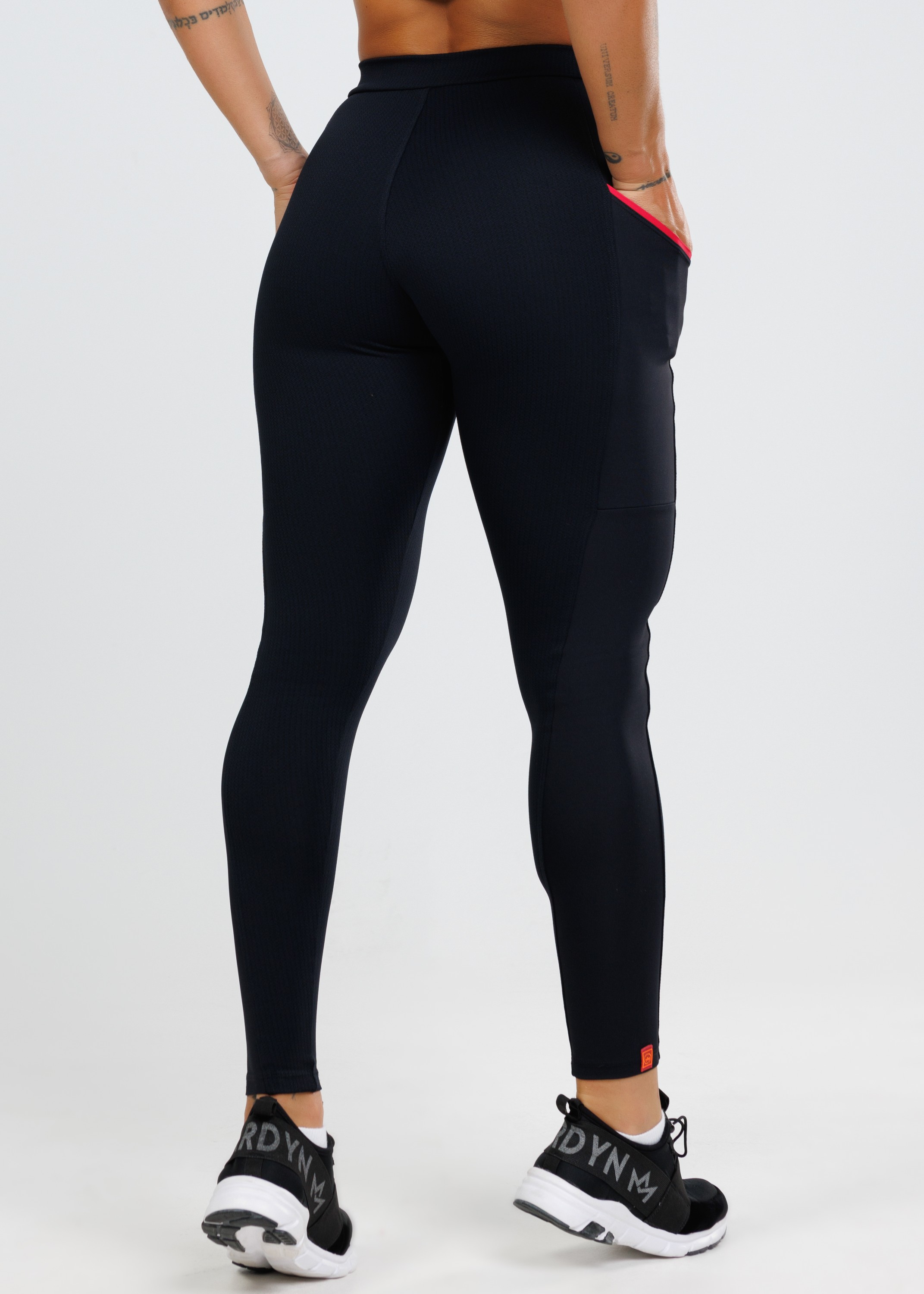 Calça Legging Speed em Emana Preto com Bolso