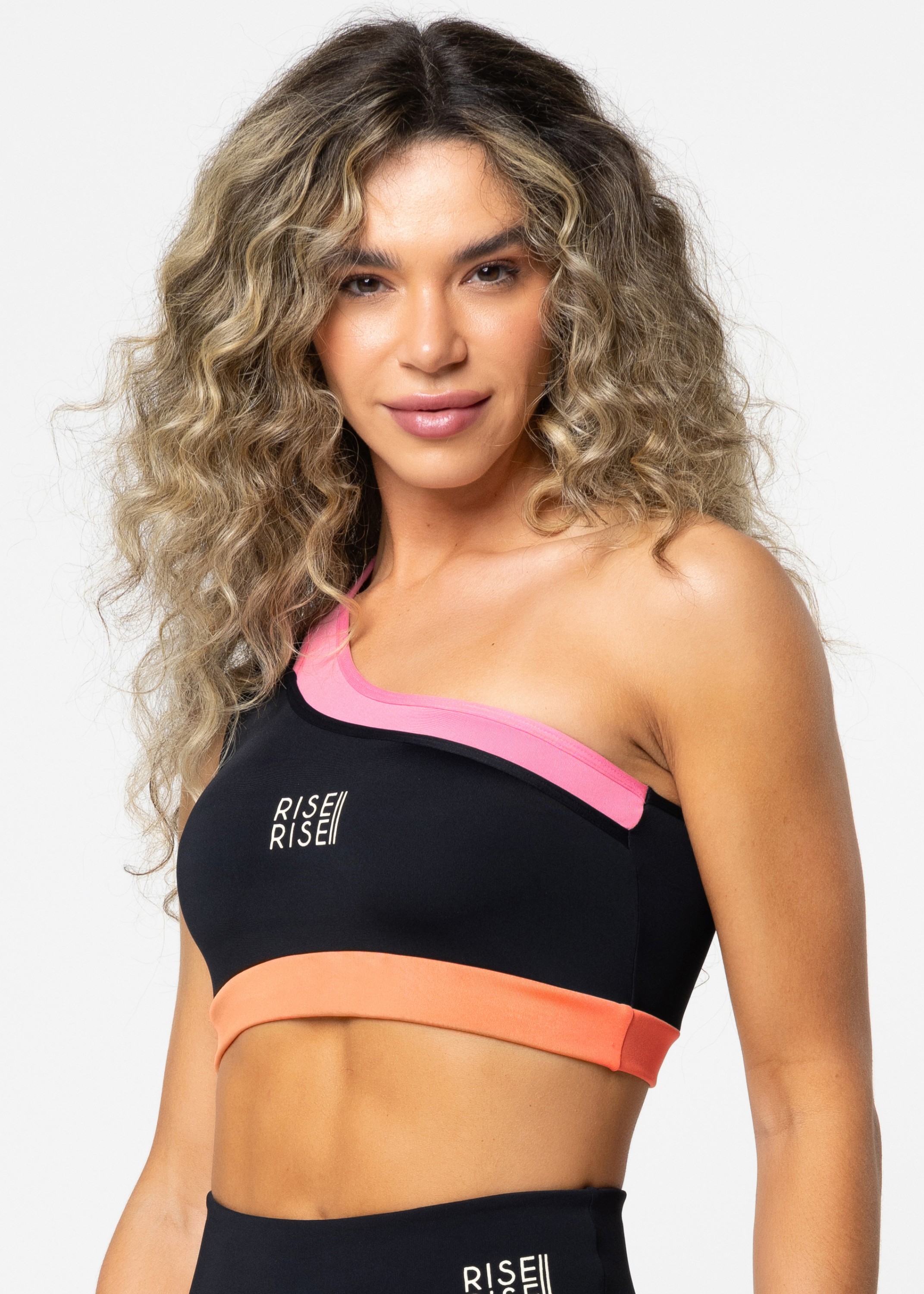 TOP BANDEAU EM POLIAMIDA - Preto