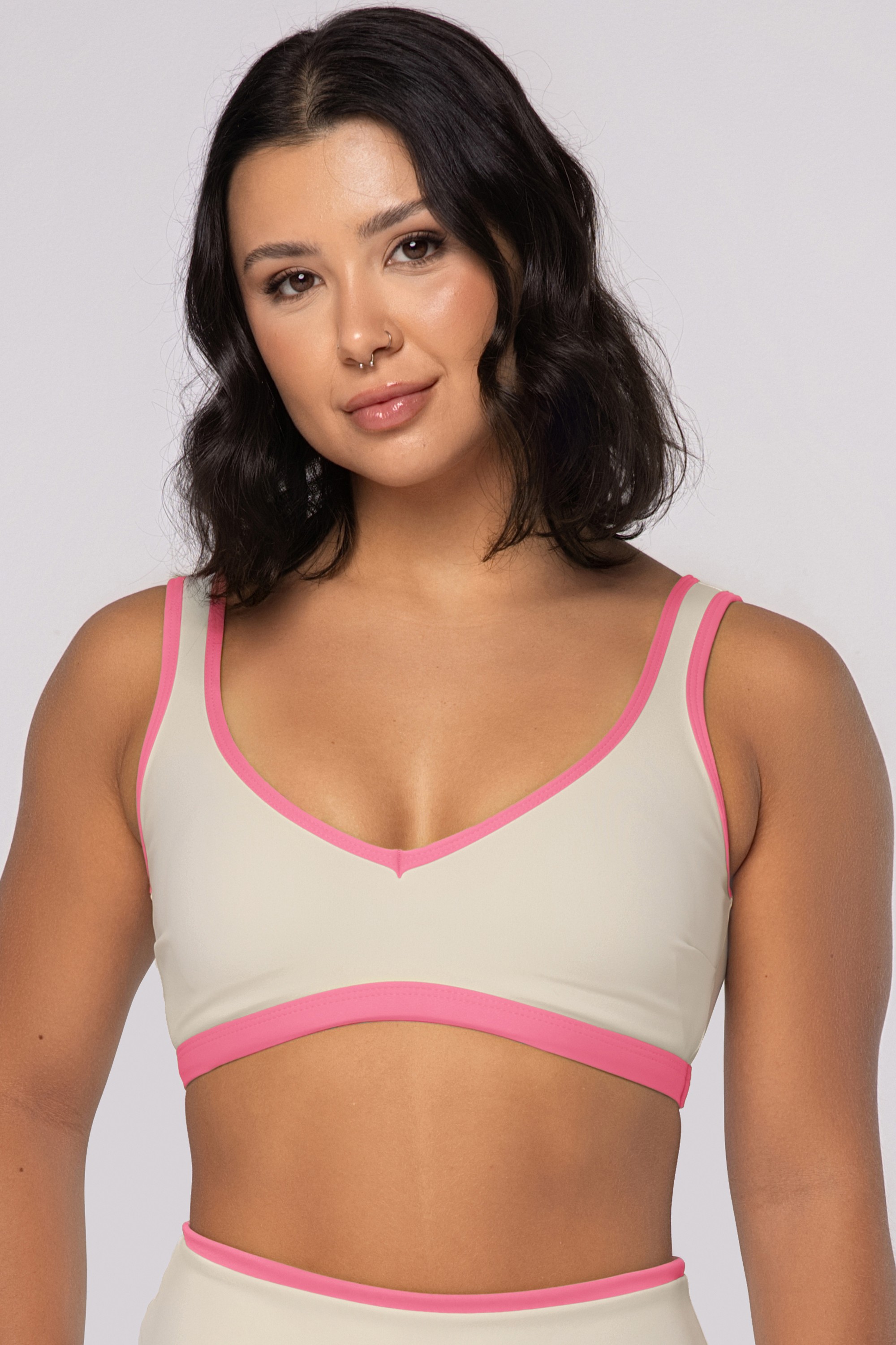 Top Alças Largas Boost Off White