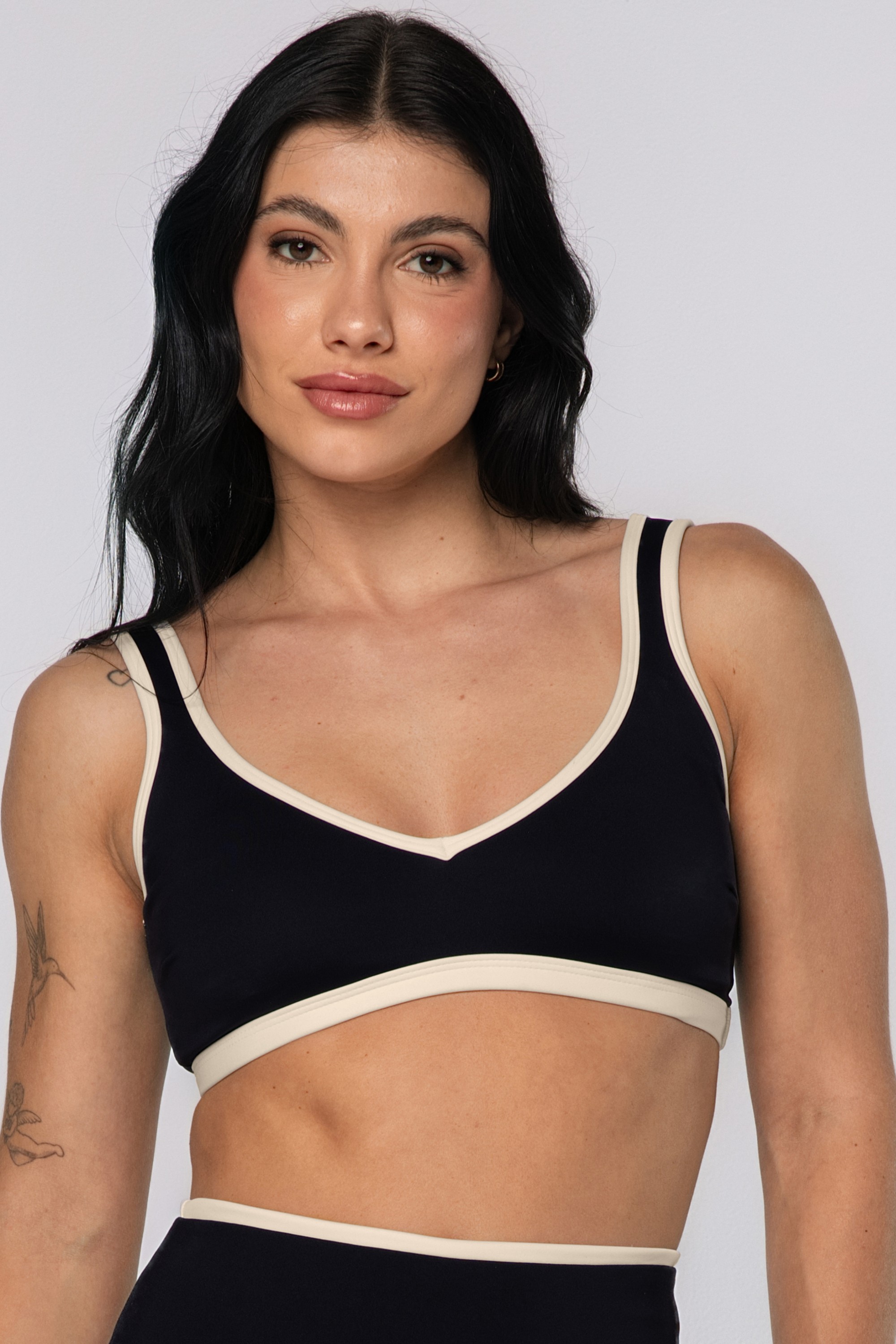 Top Alças Largas Boost Preto
