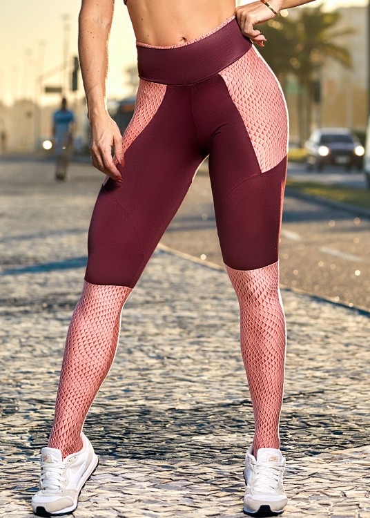 Legging Fitness Galaxy em Cirrê e Textura