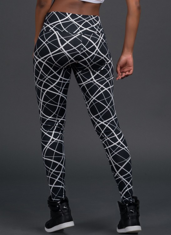 Calça Legging Endurance em Suplex de Poliéster Estampado