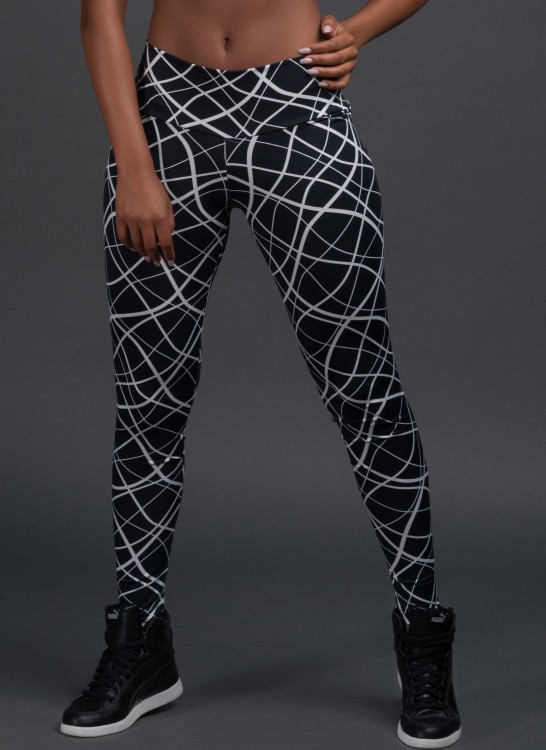 Calça Legging Endurance em Suplex de Poliéster Estampado