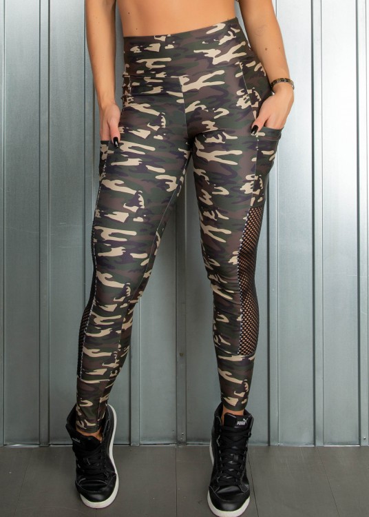 Legging Fitness Sublimada I can Com bolsos Laterais