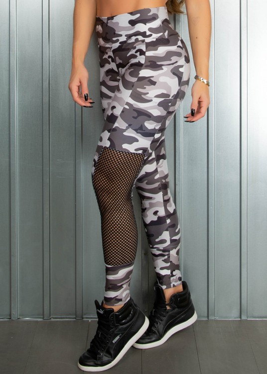Legging Fitness Sublimada Believe Com bolsos Laterais