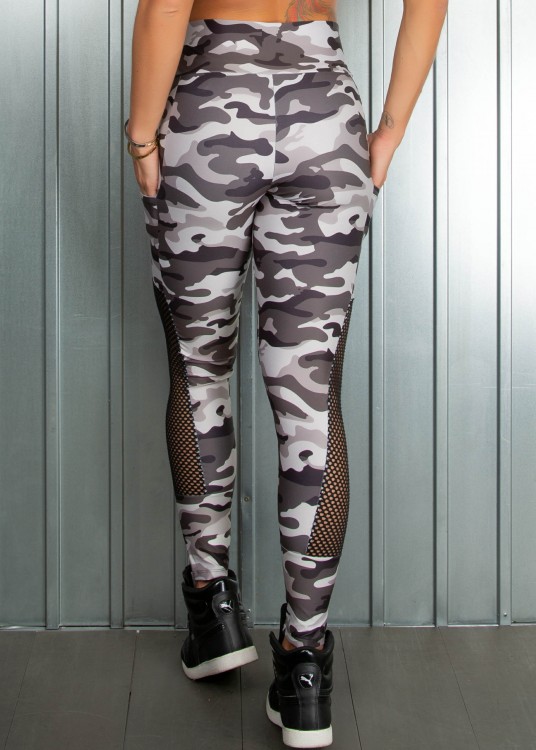 Legging Fitness Sublimada Believe Com bolsos Laterais