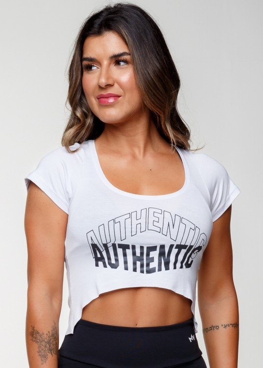 Cropped Fitness Mullet Authentic Branco