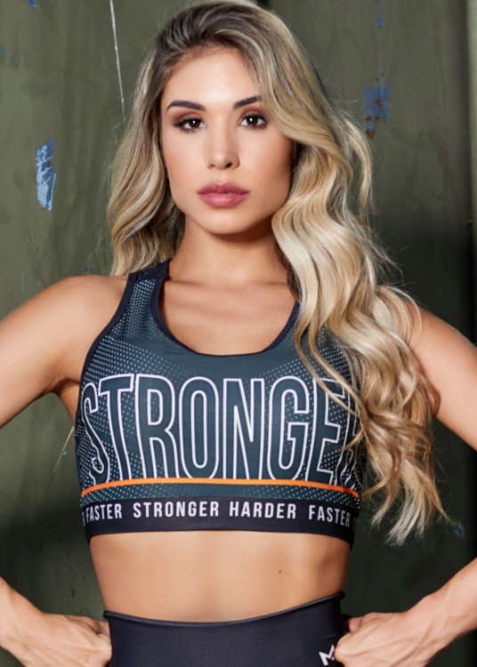 Top Fitness Sublimado Harder Faster Stronger