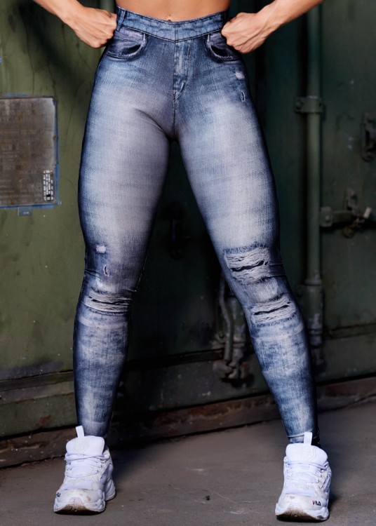 Calça Legging Fake Jeans Sensations