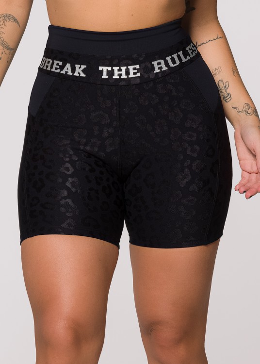 Short Fitness Break The Rules Preto