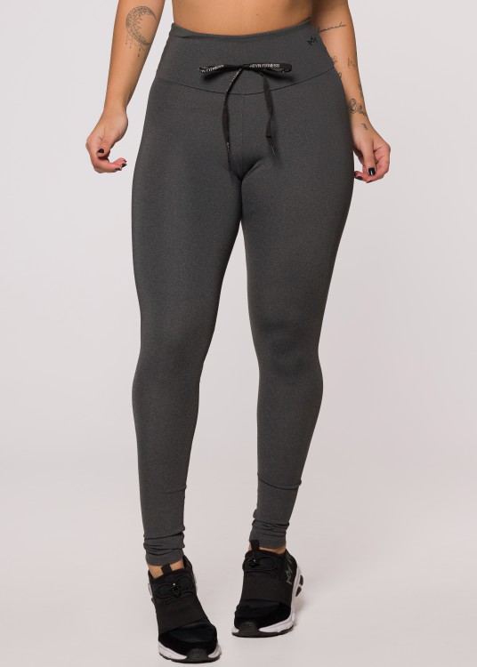 Legging Fitness Sparkle em Suplex de Poliamida Mescla
